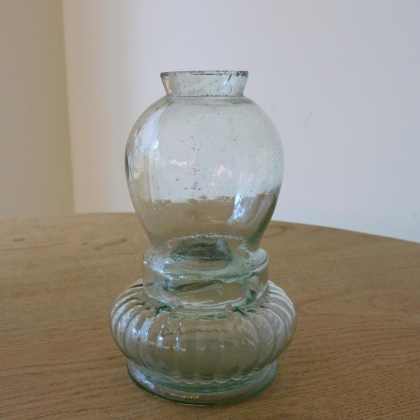 戦前 小さなガラスのランプ HK-a-03288 / デッドストック 和硝子 灯り 氷コップ 電笠 ...