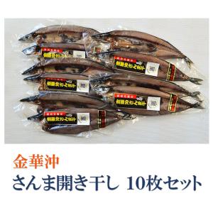 秋刀魚 ご贈答  ギフト さんま開き干し １０枚セット｜sendai-tukeuo