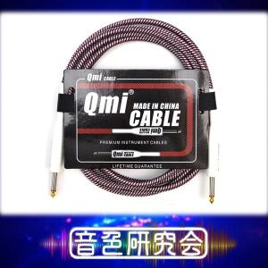 ギターシールドケーブル Qmi cable 3m レッド ゆうパケットなら送料無料｜sendaiguitar