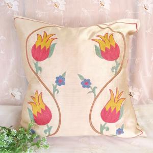 スザンニ スザニ オールド 刺繍 シルク インテリア ハンドメイド