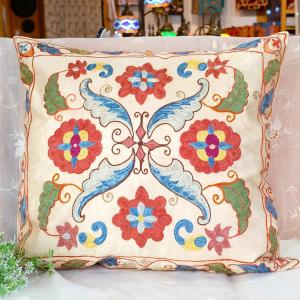 スザンニ スザニ オールド 刺繍 シルク インテリア ハンドメイド