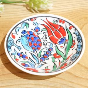 壺（トルコ産キュタフヤ陶器）花瓶・インテリア 地中海 ハンドメイド