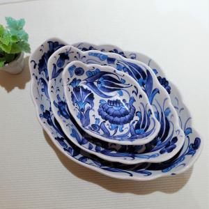 トルコ雑貨 トルコ陶器 キュタフア陶器 小皿 豆皿 ハンドメイド