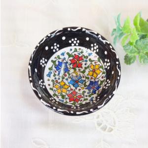 トルコ雑貨 トルコ陶器 キュタフア陶器 小皿 豆皿 ハンドメイド