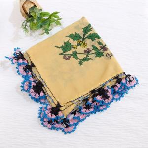 トルコ オヤ OYA イーネオヤ ビンテージ スカーフ 可愛い 花 モチーフ