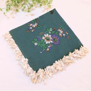 トルコ オヤ OYA イーネオヤ ビンテージ スカーフ 可愛い 花 モチーフ