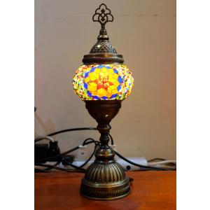 フロアスタンド 3連角 モザイクランプ トルコランプ ランプ スタンド