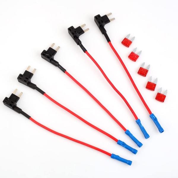 ヒューズボックス 平型ヒューズセット 電源取得 長15cm 15A 5個入り 送料無料[M便 0/1...