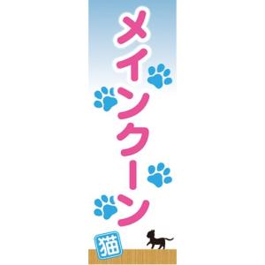 のぼり　のぼり旗　メインクーン　猫　Kitten｜sendenjapan