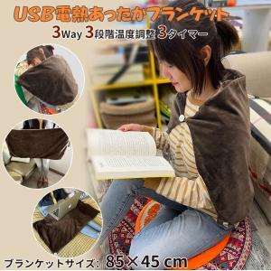 電気毛布 ヒーターブランケット 電気ブランケット 電気ひざ掛け usbブランケ あったかい 防寒 3タイマー 3温度調整 速暖仕様 電熱 type-c給電