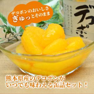 お中元 ギフト デコポン缶詰6缶入 ギフトセッ...の詳細画像1