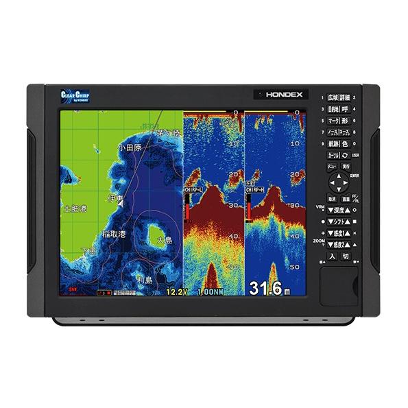 HONDEX HDX-12C TD320 600W GPS外付仕様 魚群探知機 クリアチャープ プロ...