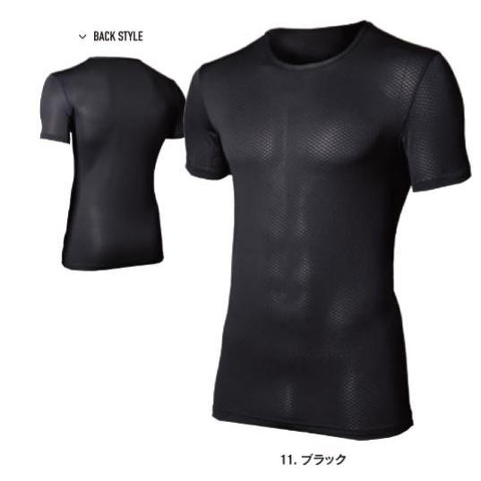 JW-521 11.ブラック  BTデュアル3Dファーストレイヤー  ショートスリーブ クルーネック...