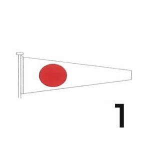 国際信号旗　数字旗　【1旗】　小型　55cm ｘ 179cm　トロピカル　ばら売り　Internatioal Naval Flags｜senguya