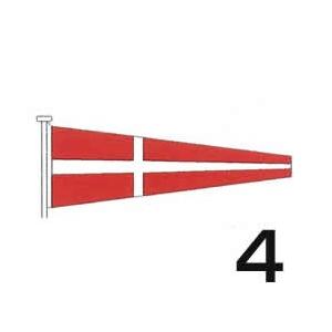 国際信号旗　数字旗　【4旗】　小型　55cm ｘ 179cm　トロピカル　ばら売り　Internat...