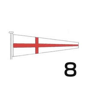 国際信号旗　数字旗　【8旗】　小型　55cm ｘ 179cm　トロピカル　ばら売り　Internat...