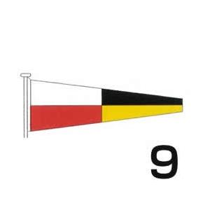 国際信号旗　数字旗　【9旗】　小型　55cm ｘ 179cm　トロピカル　ばら売り　Internat...