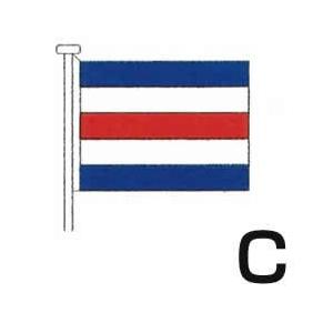 国際信号旗　文字旗　【C旗】　小型　71cm ｘ 86cm　トロピカル　ばら売り　Internati...