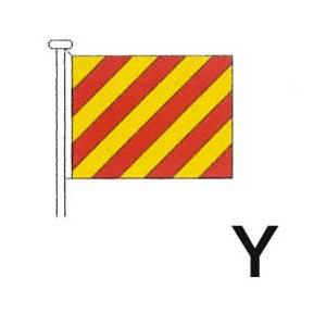 国際信号旗　文字旗　【Y旗】　小型　71cm ｘ 86cm　トロピカル　ばら売り　Internati...