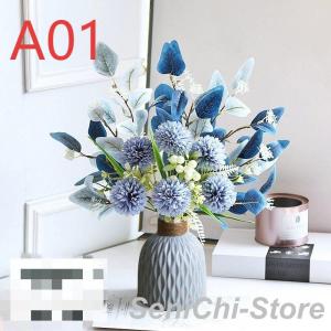 造花 インテリア 花瓶付き フラワーアレンジメ...の詳細画像1