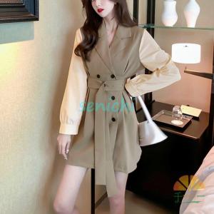 レディーストレンチコート風ワンピース トレンチコート Reflect Com Pl