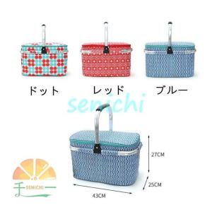 ピクニックカゴ クーラーバスケット ダブルジッ...の詳細画像1