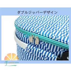 ピクニックカゴ クーラーバスケット ダブルジッ...の詳細画像4