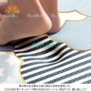 キッチンマット 拭ける キッチンラグ 北欧 ラ...の詳細画像3