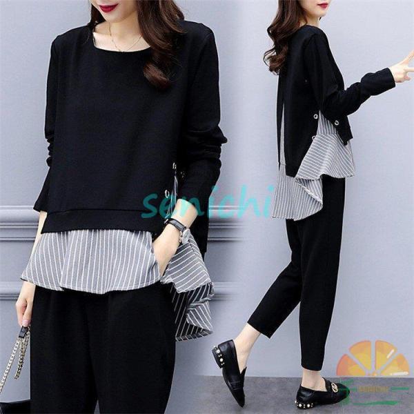 卒業式スーツ 春 レディース パンツセット 2点セット ママ 30代 長袖 フォーマル セレモニース...