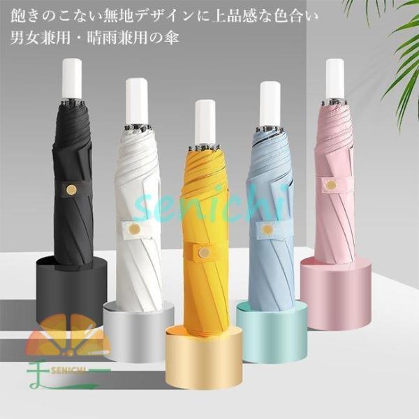 晴雨兼用傘 折畳傘 傘 雨傘 日傘 男女兼用 アンブレラ 折りたたみ傘 無地 晴雨両用 折り畳み傘 ...