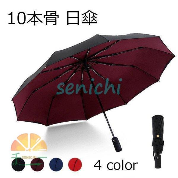 日傘 自動開閉 対強風 折りたたみ 三つ折 晴雨兼用 遮光 遮熱 男女兼用 レディース メンズ 紫外...