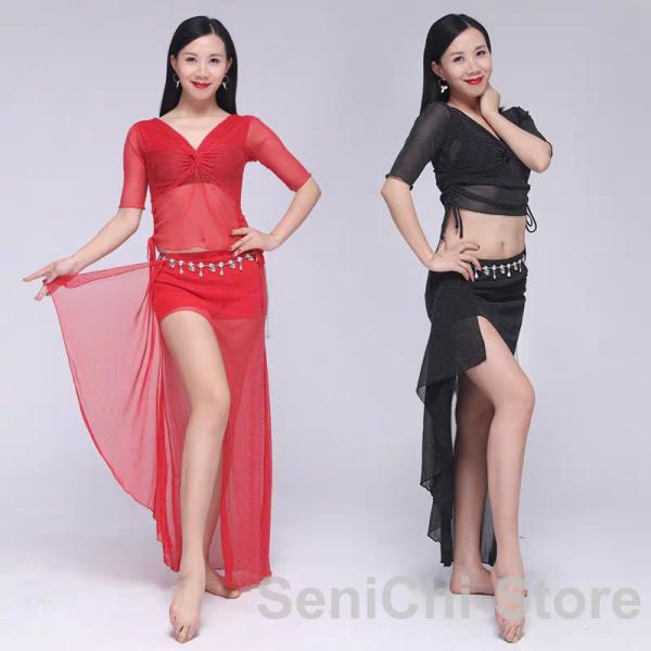 ロングダンスウェア ベリーダンス衣装 社交ダンス衣装　ステージ衣装 ダンス教室ダンス発表会 レッスン...