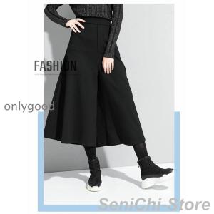 ガウチョパンツ ワイドパンツ レディース 秋冬...の詳細画像4