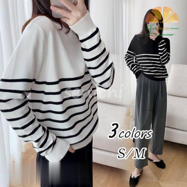 ニット レディース 40代 秋冬 新作 トップス 長袖 着痩せ カットソー Tシャツ セーター トッ...