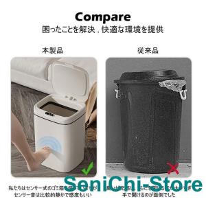 ゴミ箱 自動開閉ゴミ箱 ゴミ箱 自動 ダストボ...の詳細画像4