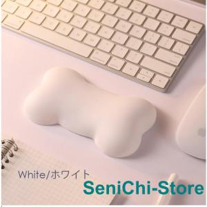 マウスパッド リストレスト 骨 白 黒 ホワイ...の詳細画像1