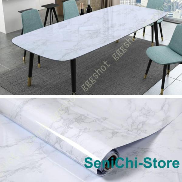 壁紙シール 白 60cm リメイクシート 防水 耐熱 ツルツル 壁紙 防油 防カビ 光沢 壁紙 貼り...