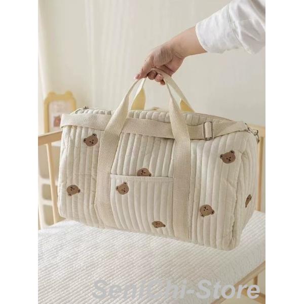 マザーズバッグ 斜めがけ 大容量 2way イブル キルティング バッグ ヌビバッグ ボストンバック...