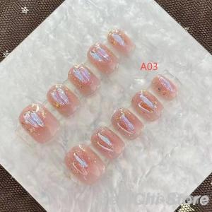 ネイルチップ ショート シール ハート かわい...の詳細画像2
