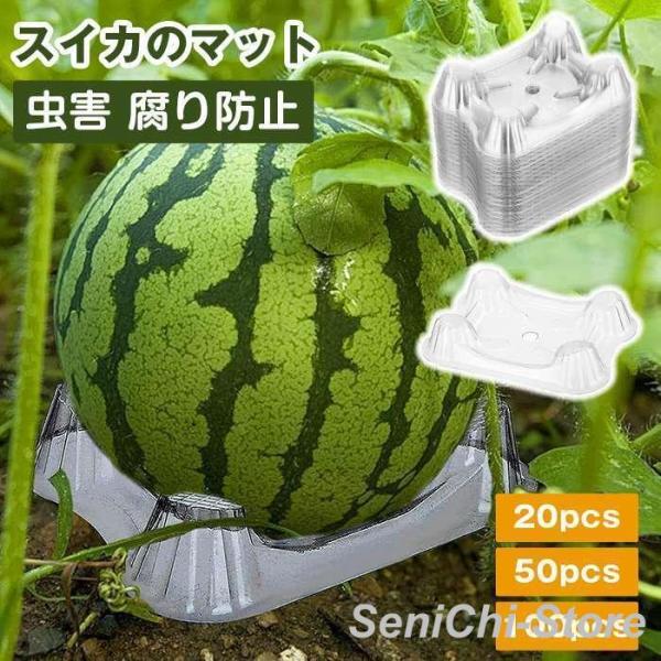 スイカのマット 果物の下敷き プラスチック製 栽培台座 スイカ カボチャ メロンも利用可能 園芸フレ...