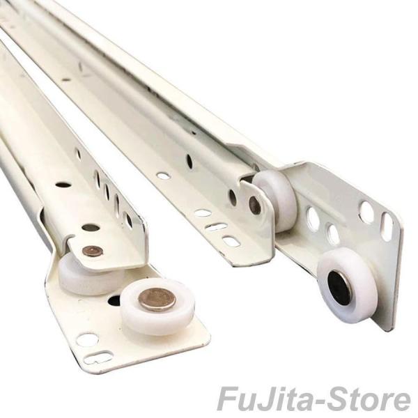 スライドレール 伸縮式 キッチン用 レール 250 300 350 400 450 500mm、引き...