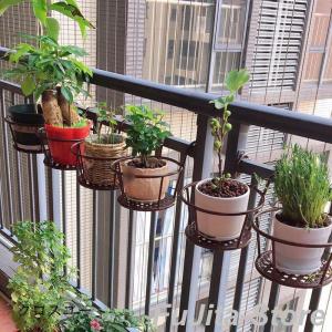 フラワースタンド プラントホルダー 3個セット 吊り下げ 植木鉢 フラワーラック 園芸ラック ベランダ バルコニー 家庭菜園 観葉植物 鉢スタンド 屋
