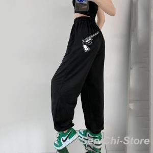 ダンスパンツ レディース 長ズボン スウェット...の詳細画像1