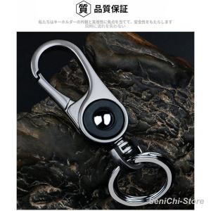キーホルダー メンズ カラビナ 高級感 キーリ...の詳細画像2