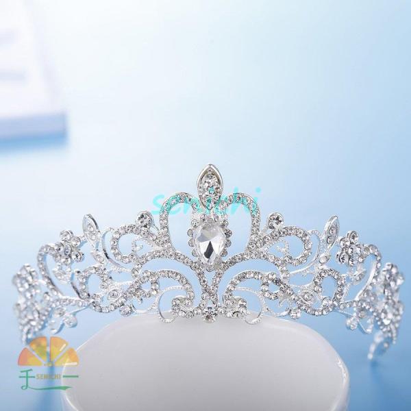 ティアラ ウエディング  髪飾り 花嫁 結婚式 ヘッドドレス ブライダル パーティー 二次会 ヘアア...