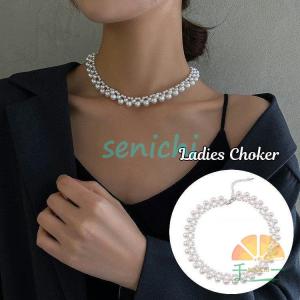 Bas Relief 三連パールチョーカー • 秋セール 12月1日まで♡ REBALANCE（リバランス）の「3連パールチョーカー（チョーカー）」 - WEAR