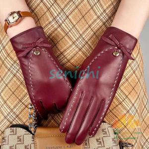 MAISON SPECIAL（メゾンスペシャル） 手袋 Side Gathers Vegan Leather