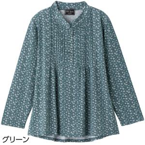 ワンタッチテープピンタックブラウス ギフト シニア トップス 婦人服 シニアファッション 高齢者 70代 80代 90代 施設 介護 おばあちゃん お年寄り