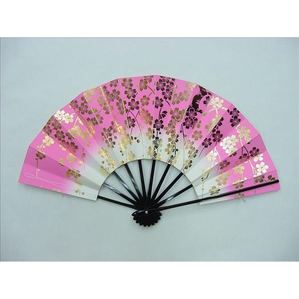 子供用舞扇子 桜 ピンク 9寸(27ｃｍ) 箱付き