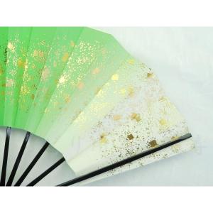 舞扇子 天の川 緑 京扇子 箱なしの詳細画像4